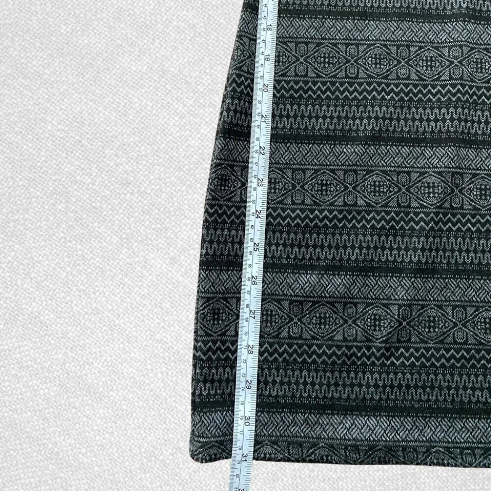 Black and Grey Bodycon Half Sleeve Pullover Dress Size S - Picture 4 of 7